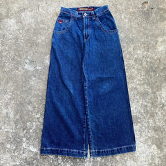 Blue Baggy Jeans: Y2k Streetwear Hip Hop Wide Leg Denim