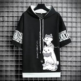 Japan Fashion Men's Hoodies Summer Men Clothing Cartoon Casual Harajuku Streetwear