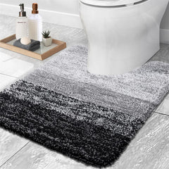 Bath Mat U-Shaped Extra Soft Bathroom Rug Absorbent Bathroom Carpet