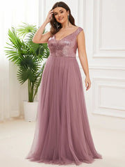 Homecoming Dresses: Women's Dresses Long A-LINE V-Neck Sleeveless Prom