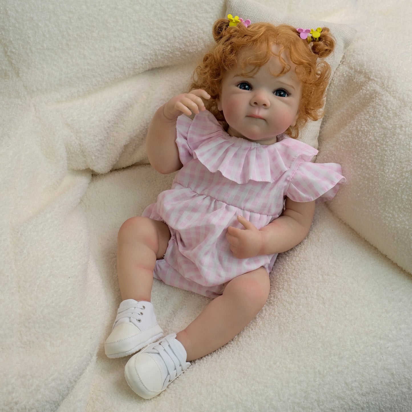 NPK 19-inch Newborn Lifelike Reborn Baby Doll Bettie Cuddly Full Body Multiple Layers 3D Skin Painting Collectible Toy