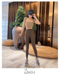 Spring Seamless Shark Leggings Women Multicolor Thin High Waist
