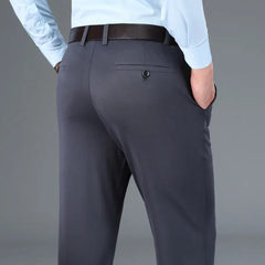 Classic Suit Pants for Men Spring Summer Mens Dress Pants High Waist Stretch