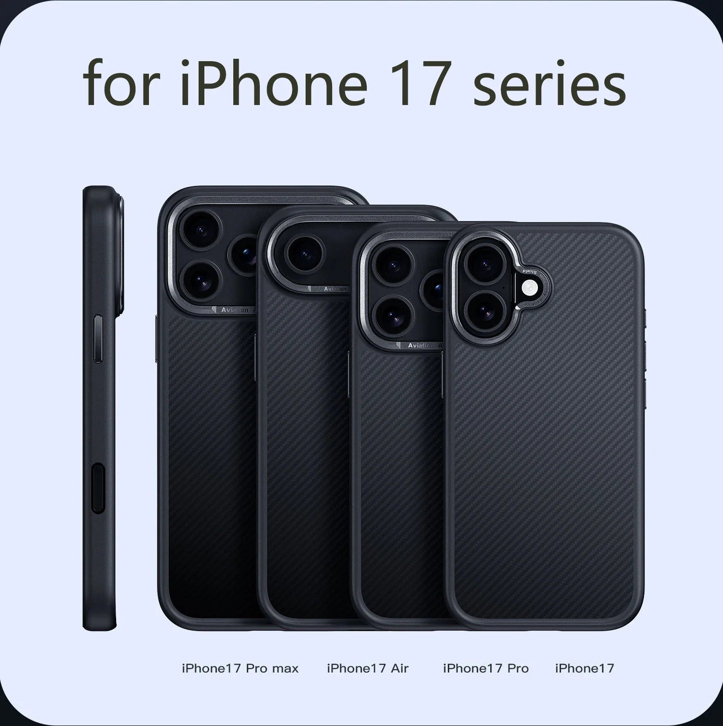 For 600D Kevlar Series iphone 17 pro case of aramid fiber anti-fall Case With Magnetic For iphone 17 pro max case