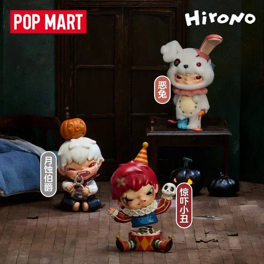 POP MART Hirono Monsters Carnival Series Blind Box Toys Kawaii Anime Action Figure Surprise Guess Bag Mystery Box