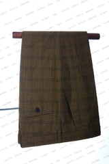 Mens Beach Wedding attire: Men Suits Double Breasted Summer Slim Fit Brown Linen