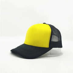 Unisex 5 Panel Trucker Hat For Adult Summer Net Baseball Cap Men