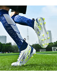 Men Sneakers Soccer Shoes Cleats Breathable Adult Kids TF/FG Football Boots