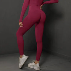 Women Seamless Yoga Pants Fitness Sports Running Sportswear Stretchy Lifting Tights