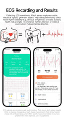 2025 Laser Treatment Three High SmartWatch 1.95" Sapphire Curved Screen ECG+PPG Blood fat Uric Acid Health Diagnosis Smartwatch