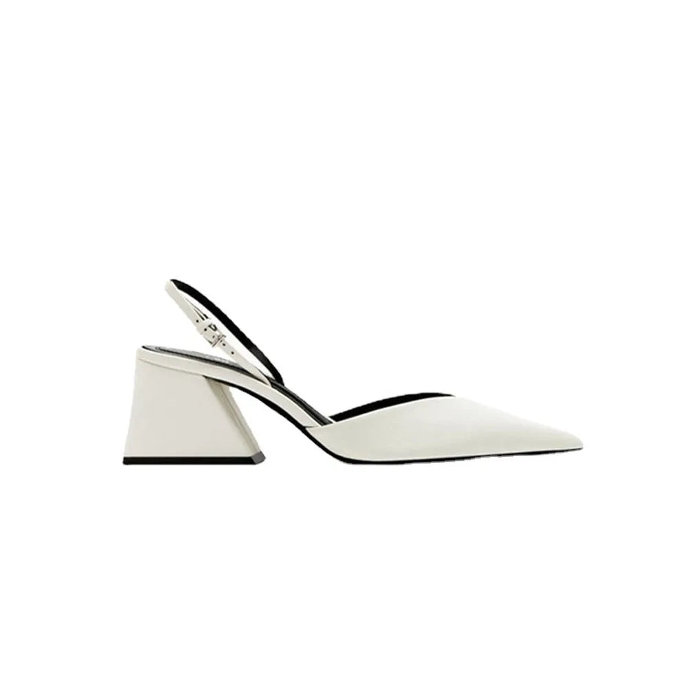 Heeled Shoes For Woman Sandals Pointed Toes heeled Shoes Women's Slingbacks