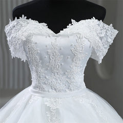 White Bridesmaid Dresses: Plus Size White Wedding Dresses Off The Shoulder