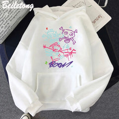 Arcane Jinx Hoodie Monkey Graffiti Style Nice Print Game Lovers Tops Streetwear