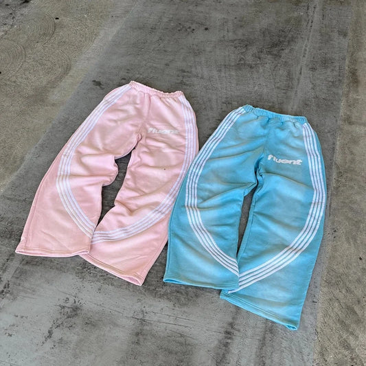 Wide-leg Pants Y2K Harajuku Retro Classic Striped Sweatpants Hip-hop Street