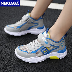 Summer Single Net Breathable Boys Sport Shoes Children Sneakers Rubber Leisure