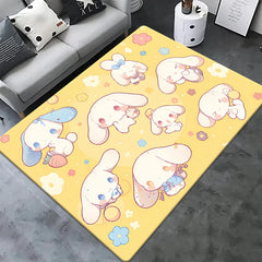 Sanrio Cinnamoroll, Pochacco HD Printed Outdoors Carpet, Living Room Decoration, Sofa
