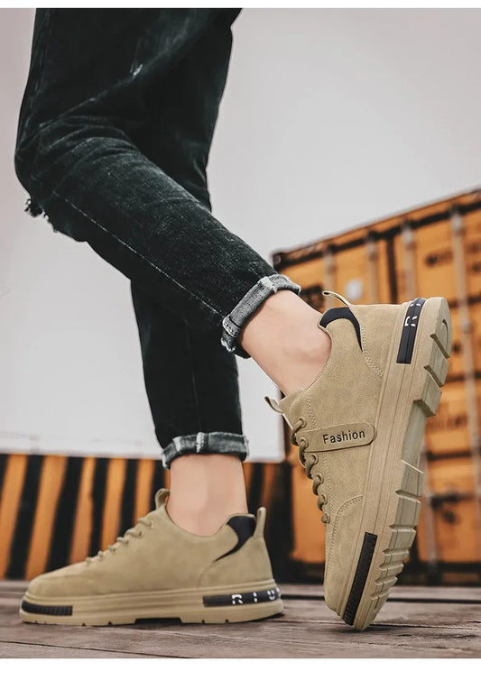 New Breathable Work Safety Shoes Trendy Versatile Comfortable Eva Insoles Rubber Upper shoes for men sneakers men
