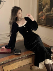 Evening Dresses: Fashion Lantern Sleeve Mermaid Party Dresses Women