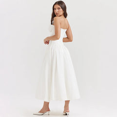 Homecoming Dresses: Black Sleeveless Strapless Elegant Wedding Prom Dress
