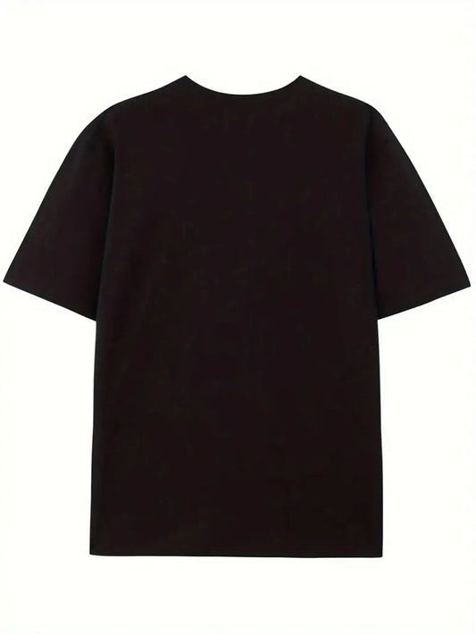 European and American men's summer retro little angel print comfortable and breathable round neck T-shirt outdoor street fashion