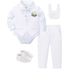 Baptism Outfit Boy Infant Baby Church Christening Suit Toddler White Blessing Set Newborn Easter Birthday Party Gift Clothes