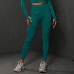 Women Seamless Yoga Pants Fitness Sports Running Sportswear Stretchy Lifting Tights