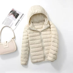 Women Winter Reversible Jackets 90% White Duck Down Keep Warm