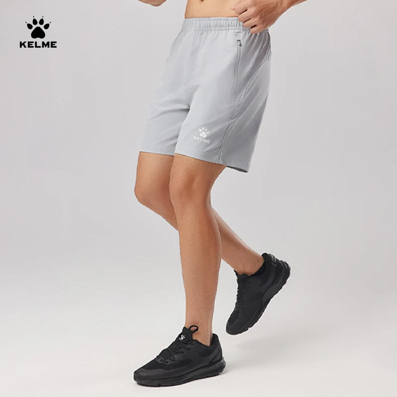 Kelme Men's Ice Silk Shorts Outdoor Breathable Sports Shorts Football Running Quick-drying Pants Training Shorts