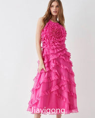 Homecoming Dresses: Spaghetti A-line Evening es Layered Draped Flower formal gowns