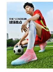Men Sneakers Soccer Shoes Cleats Breathable Adult Kids TF/FG Football Boots