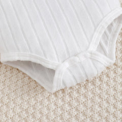 3PCS Newborn Baby Boy Clothes Set Long Sleeved Color Blocked Bodysuit+Gray Pants+Hat Autumn Clothing for Toddlers 1-18 Months