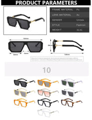 Sunglasses Women Vintage Sun Glasses UV Classic Geometry Rectangle Eyewear