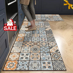 Non-slip Kitchen Mat Crystal Velvet Super Absorbent Floor Mats Kitchen Long Carpets