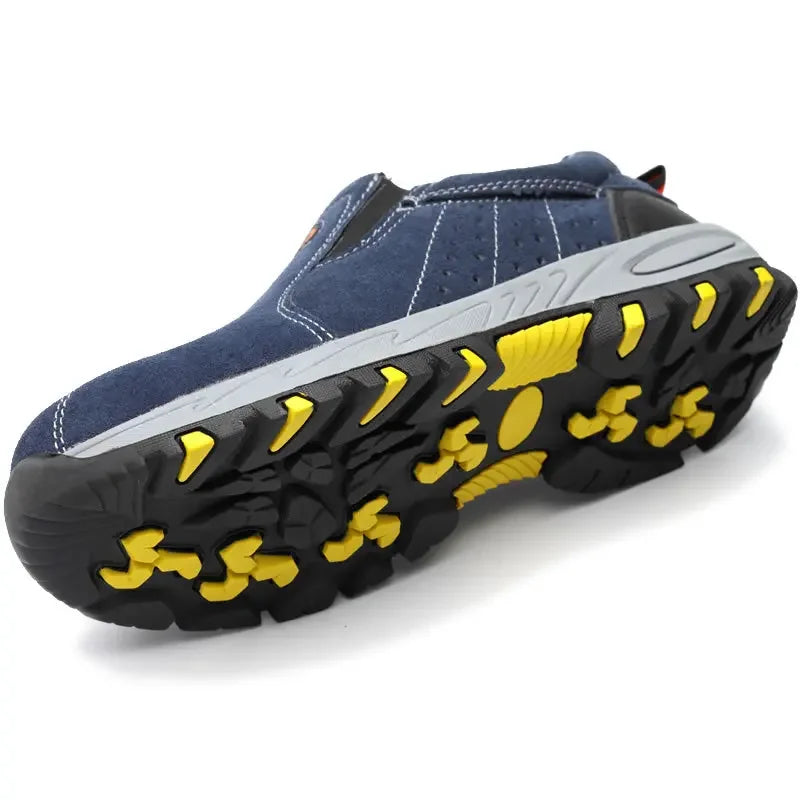 Labour Protection Safety Work Boots Anti-Smashing Anti-Puncture Welding Welder Industrial Steel Toe Men Slip on Sneakers