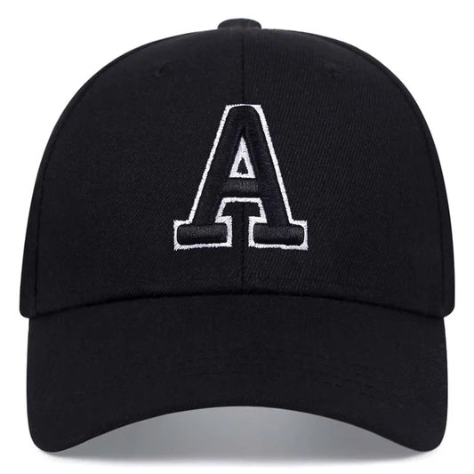 A Letter Embroidery A Baseball Cap Spring Summer Outdoor Sun hat dad hat Cotton Snapback Hat Adjustable Casual Cap
