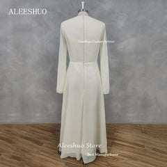 Homecoming Dresses: Solid color Long Sleeve Prom Dress