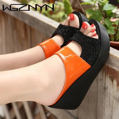 Womens Comfortable Heels: Women's Platform Slippers Wedge Shoes Ladies