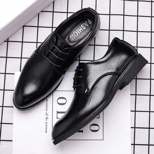 Mens Leather Dress Shoes Men's Formal Social Male Shoe Casual Business