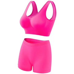 Seamless Bra Set Women Low Waist Underwear Female Tanks Bra Top