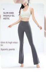 Women's leggings slim yoga pants women's high waisted wide leg pants sports