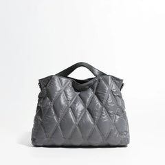 Fashion Lingge Quilted Puffer Tote Bag Designer Padded Women Handbags