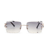 Sunglasses fashion square metal legs glasses for men women