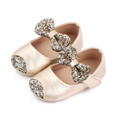 Baby Girl Shoes Cute Princess Bowknot Soft PU Mary Jane Shoes Anti-slip Sole