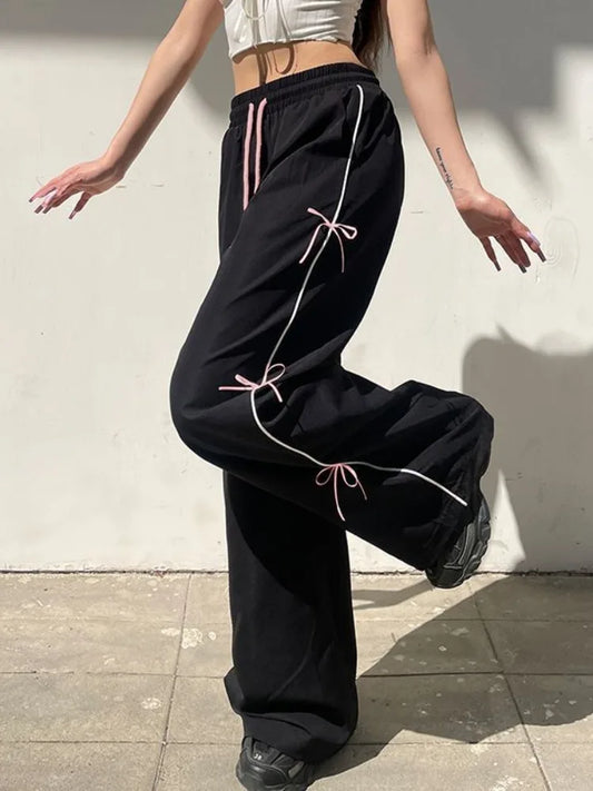 Y2k 2000s Vintage Baggy Sweatpants Woman Korean Fashion Harajuku Pants