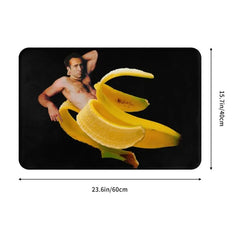 Nicolas Cage In A Banana Doormat Anti-Slip Kitchen Bath Mat Toilet Floor Door Entrance