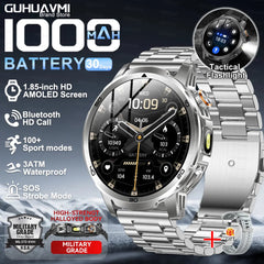 2026 New T-REX3 Outdoor Smart Watch 1.85inch AMOLED 1000mAh Large Battery 5ATM Waterproof Voice Call Sports Men Fitness Bracelet
