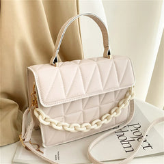 Fashion Plaid Women Shoulder Bag Chain Crossbody Bags Brand Designer Trendy