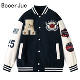 Baseball Bomber Jacket for Men: Streetwear College Coats