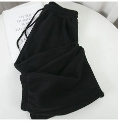 Harem Pants Women Unisex Loose Wide Leg Sweatpants High Waist Drawstring