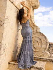 Homecoming Dresses: Prom Dress Luxury Lace Embroidered Trumpet